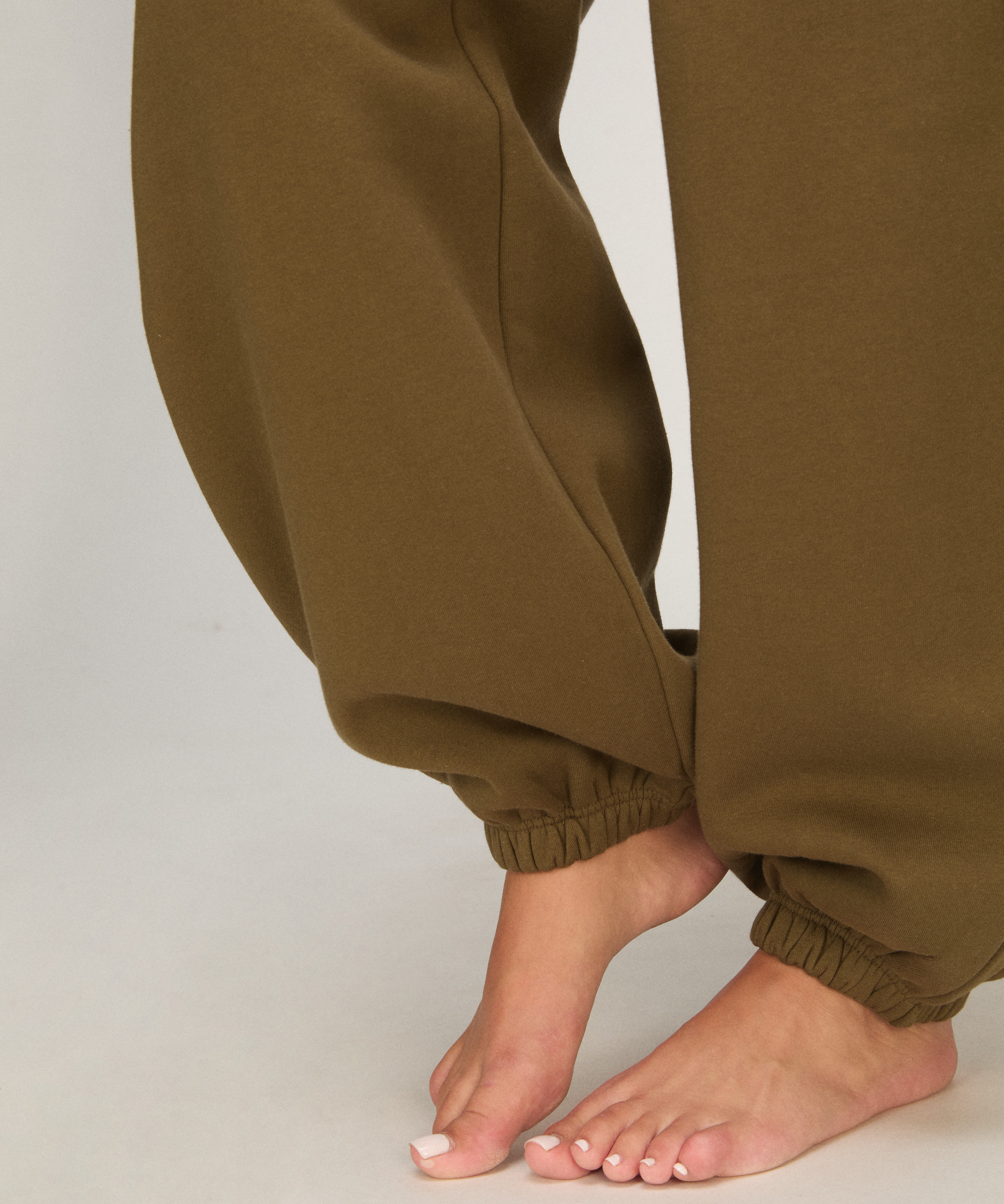 Jogger brushed sweat, Green, main
