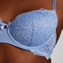 Marine Padded Underwired Bra, Blue
