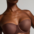 Jane Padded Strapless Underwired Bra, Brown