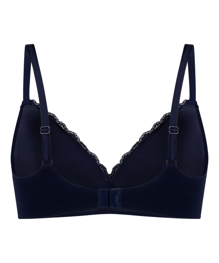 Lola Padded Non-Wired Bra, Blue