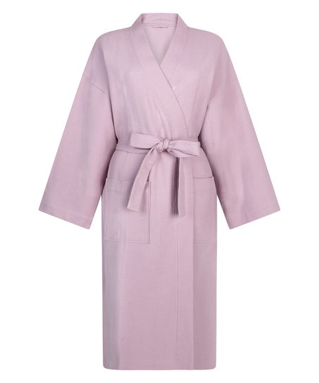 Waffle Bathrobe, Purple