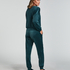 Velours Jogging Pants, Green