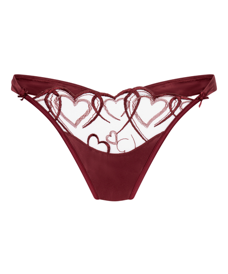 Olivia Highleg Thong, Red
