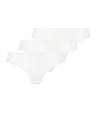 3-pack Invisible Thong, White