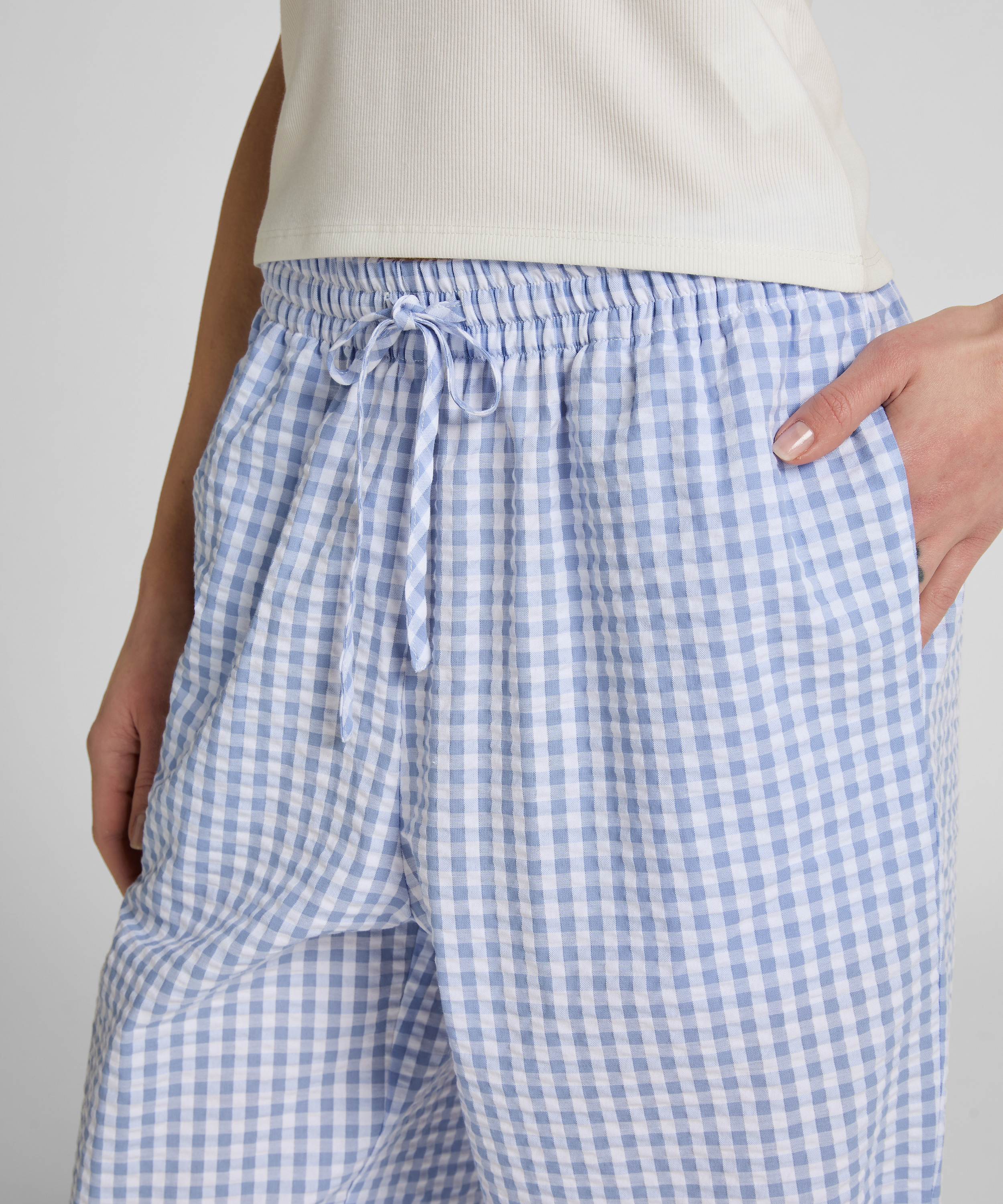 Shortsleeved Pyjama Top , White, main