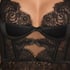 Non-Padded Underwired Longline Bra Sylvia, Black
