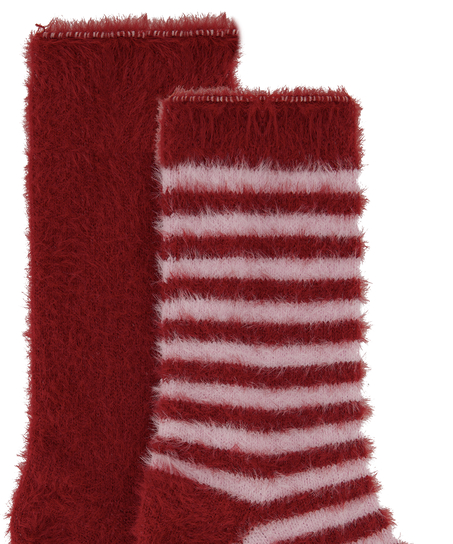 2 pairs of socks Cosy, Red