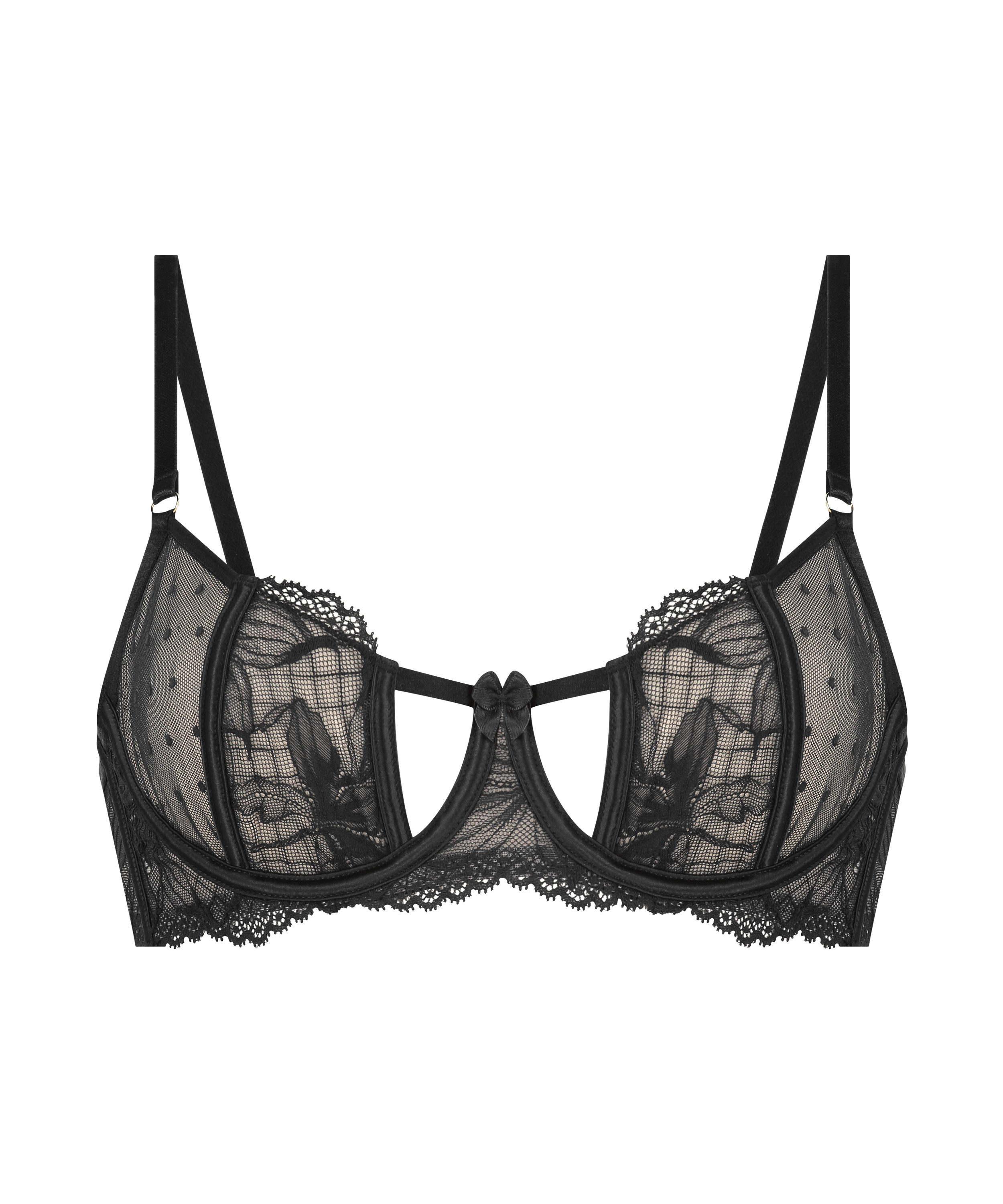 Lulu Non-Padded Underwired Bra, Black, main