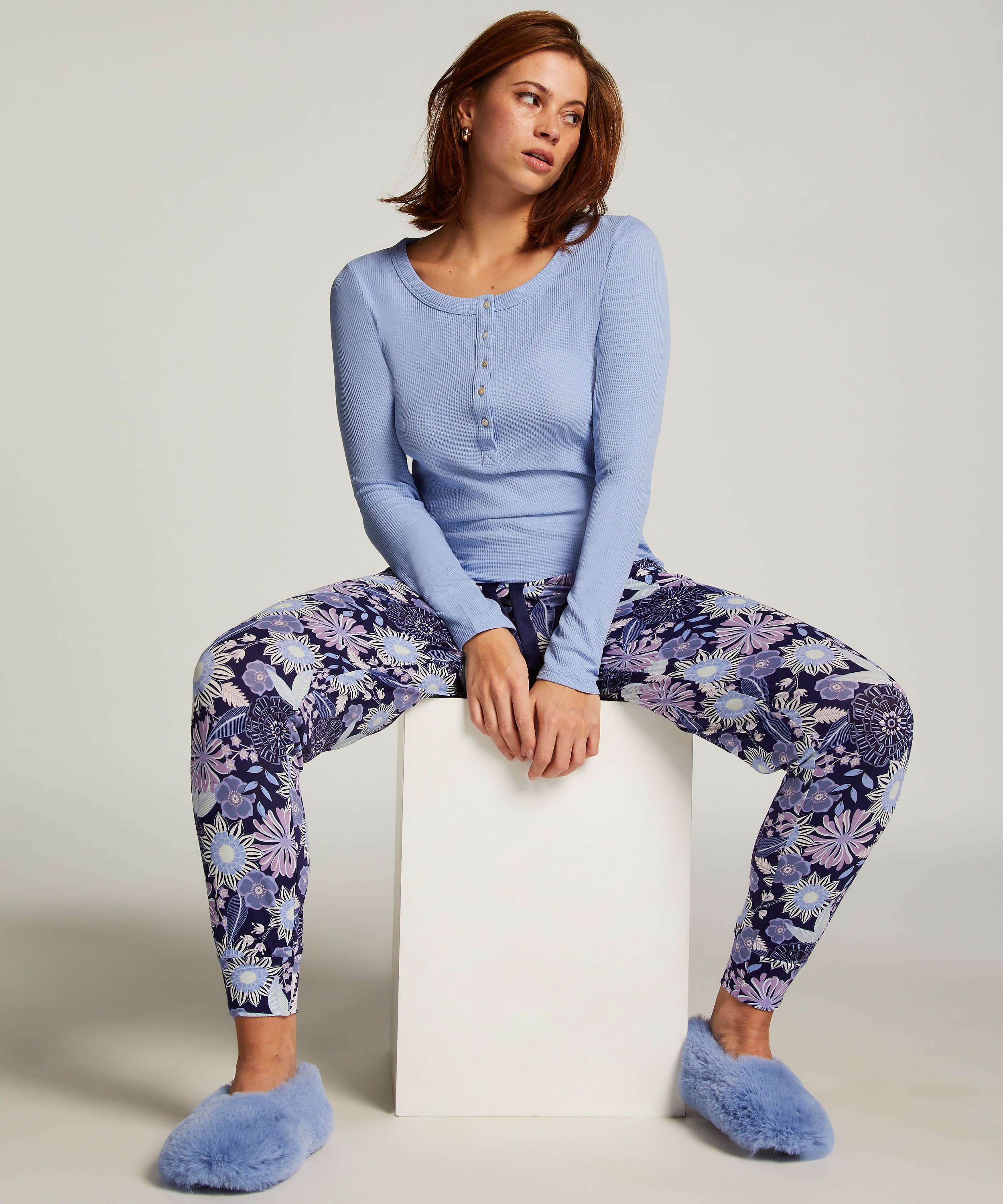 Tall Pyjama Pants, Blue, main