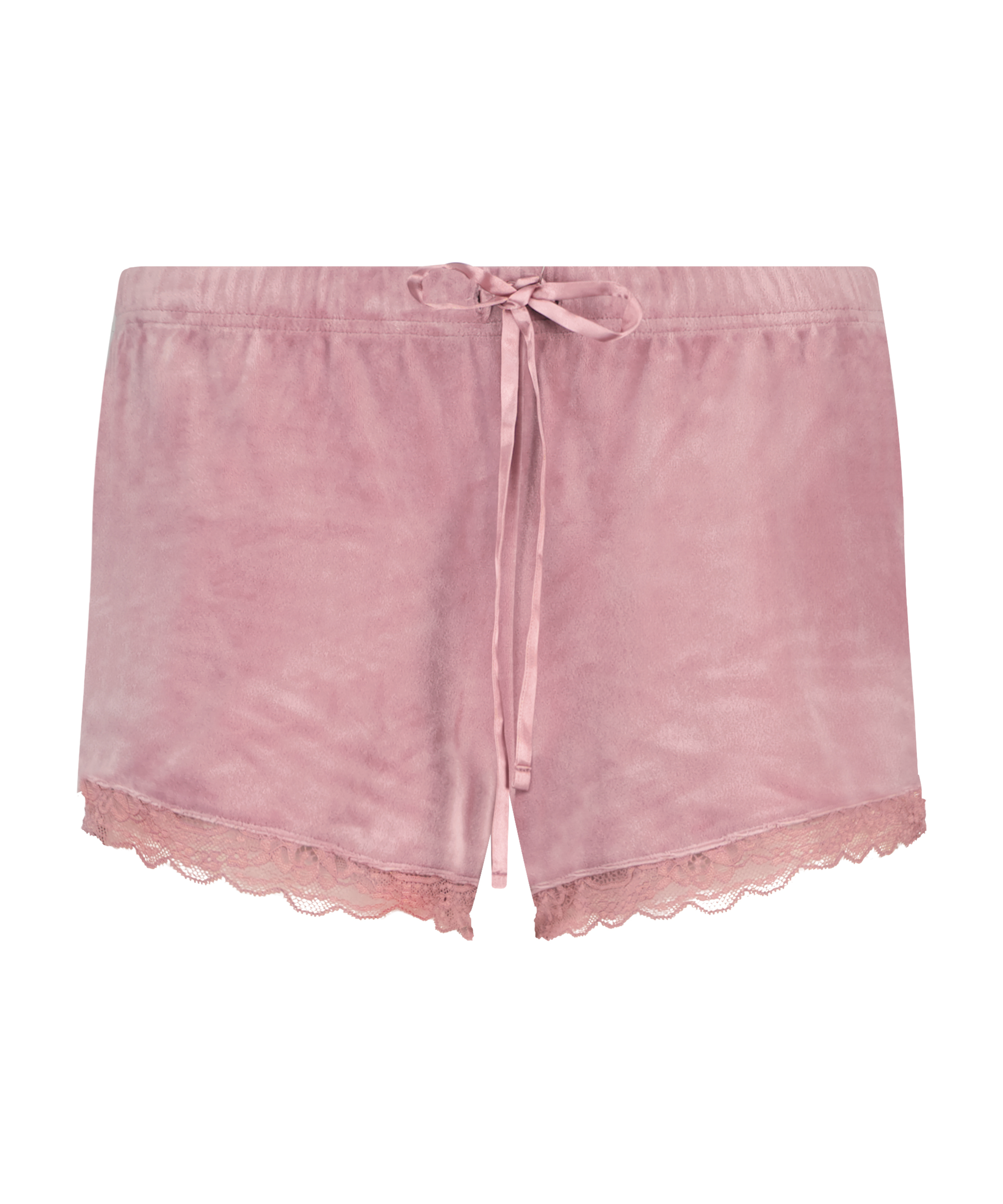 Velvet Lace Shorts, Pink, main