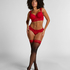 Stay Ups 15 Denier Lace, Red