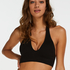 Seamless halter bralette, Black