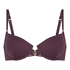 Panama Padded Underwired Bikini Top, Purple