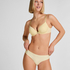 Plunge Padded Underwired Bra, Yellow