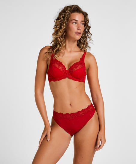 Diva Non-Padded Underwired Bra, Red