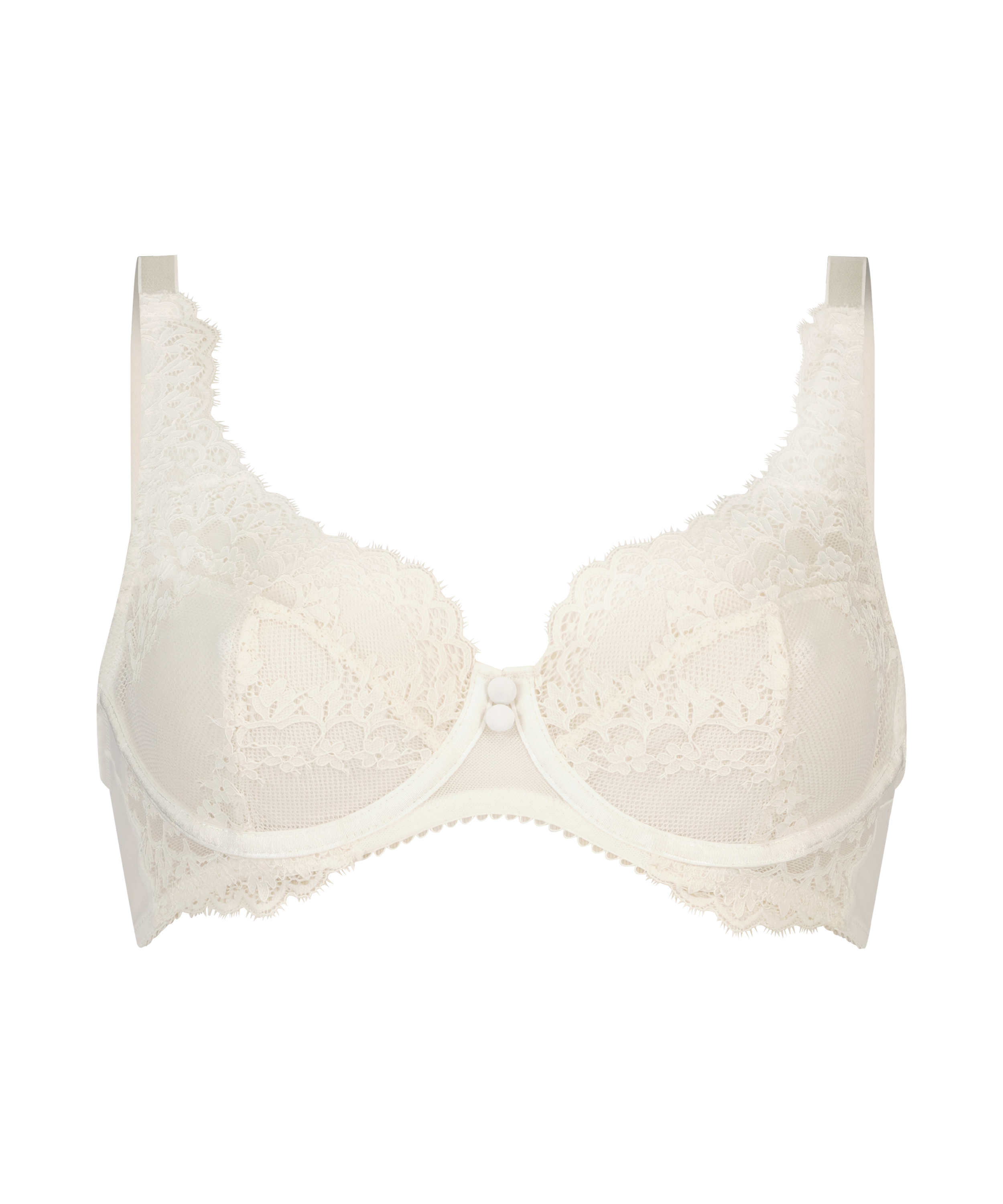 Daisy Non-Padded Underwired Bra, White, main