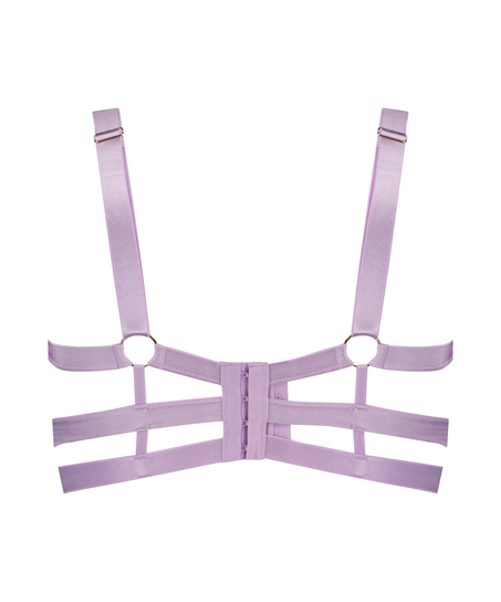 Sadie Non-Padded Longline Underwired Bra, Purple