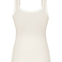 Singlet Rib Jersey Lace, White