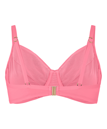 Luxe Non-Padded Underwired Bikini Top, Pink