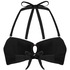 Luxe Bandeau Bikini Top, Black