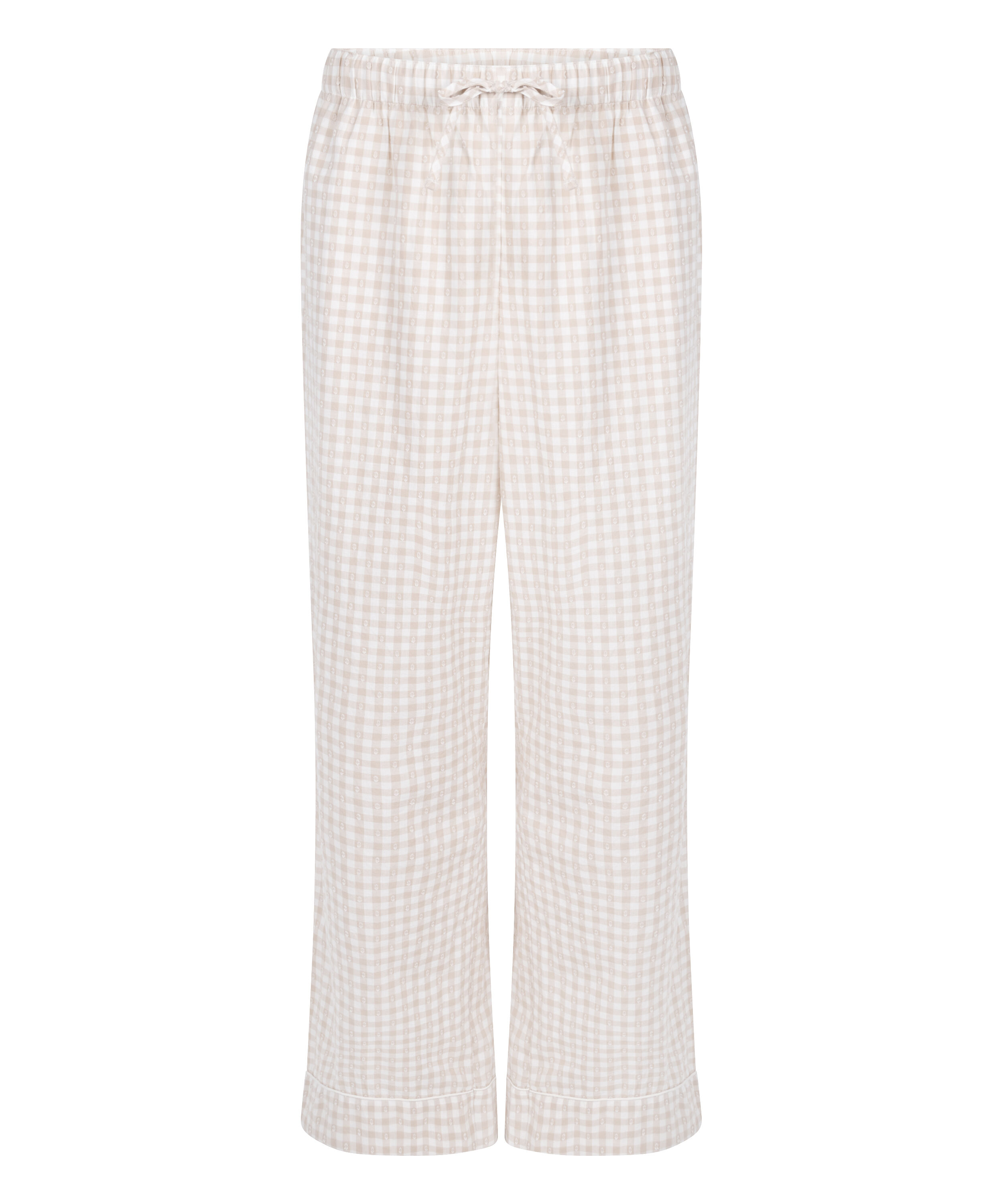 Dobby Pyjama Pant Woven Cotton, Beige