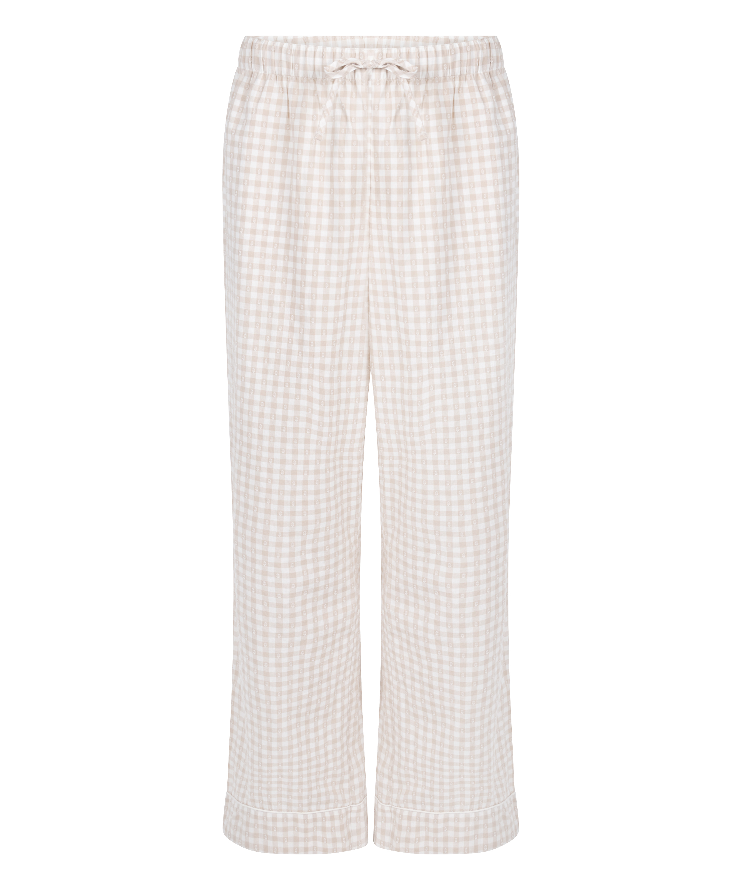Dobby Pyjama Pant Woven Cotton, Beige, main
