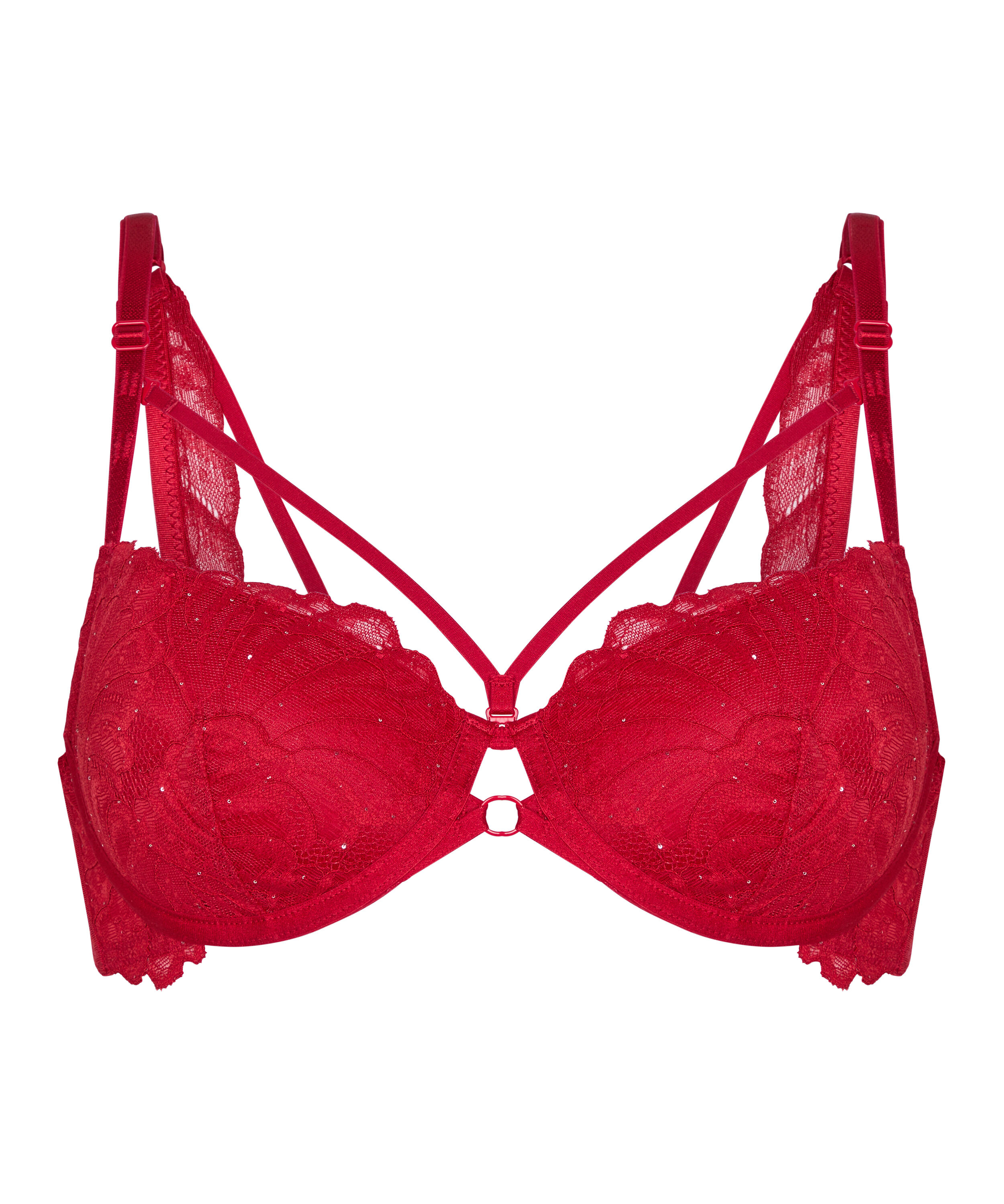 Padded Underwired Bra Erica, Red