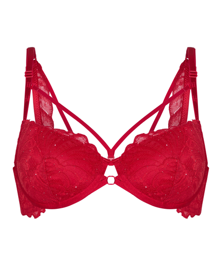 Padded Underwired Bra Erica, Red