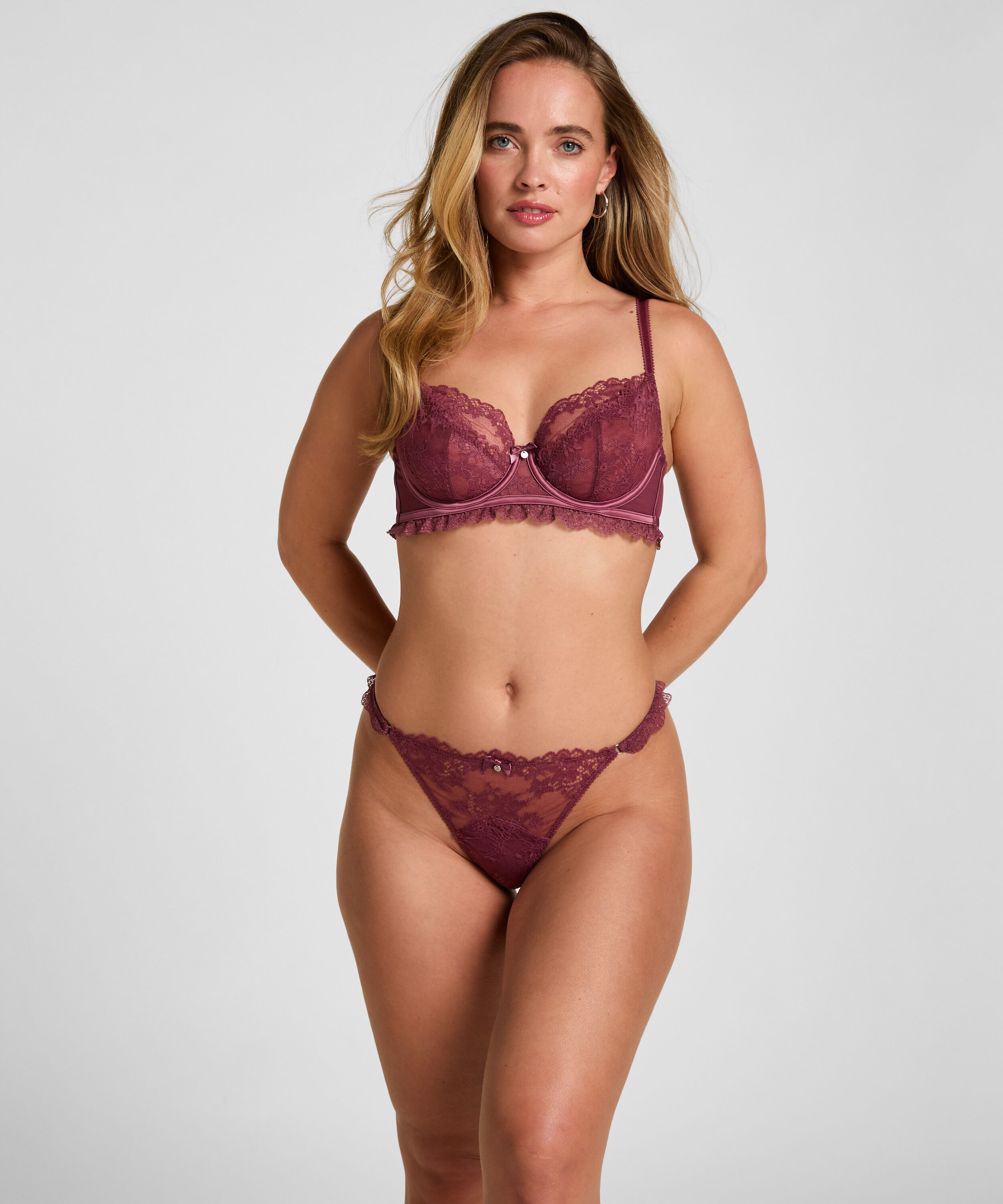 Non-Padded Underwired Bra Naomi, Purple