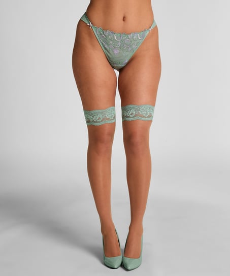 Fancy Lace Stay-Up, Green