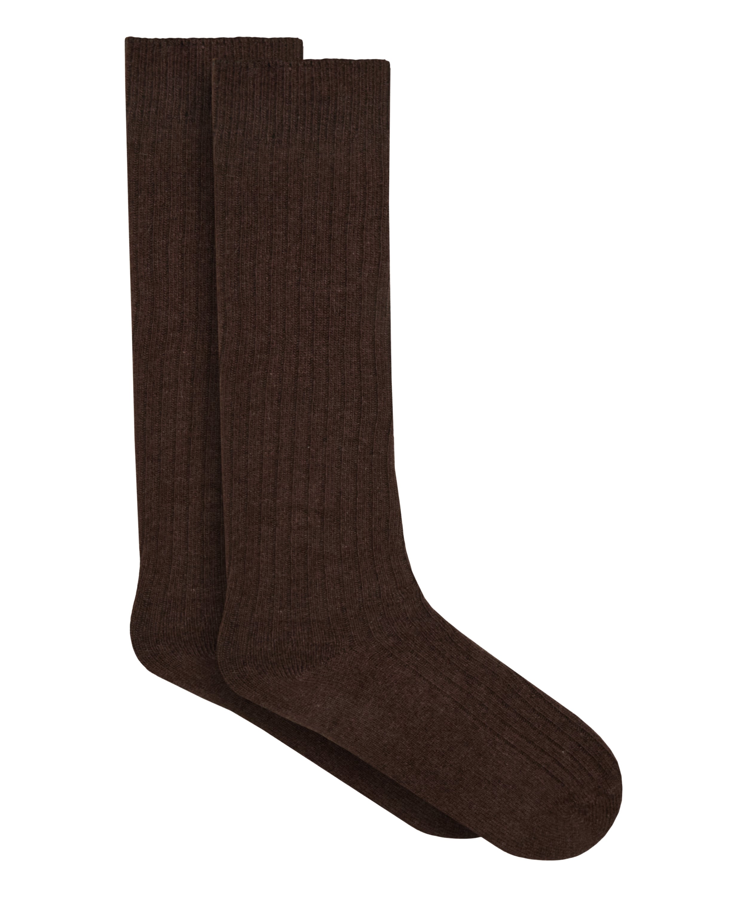 Cashmere Blended Socks, Brown, main