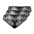 Invisible Lace Back Brazilian, Black