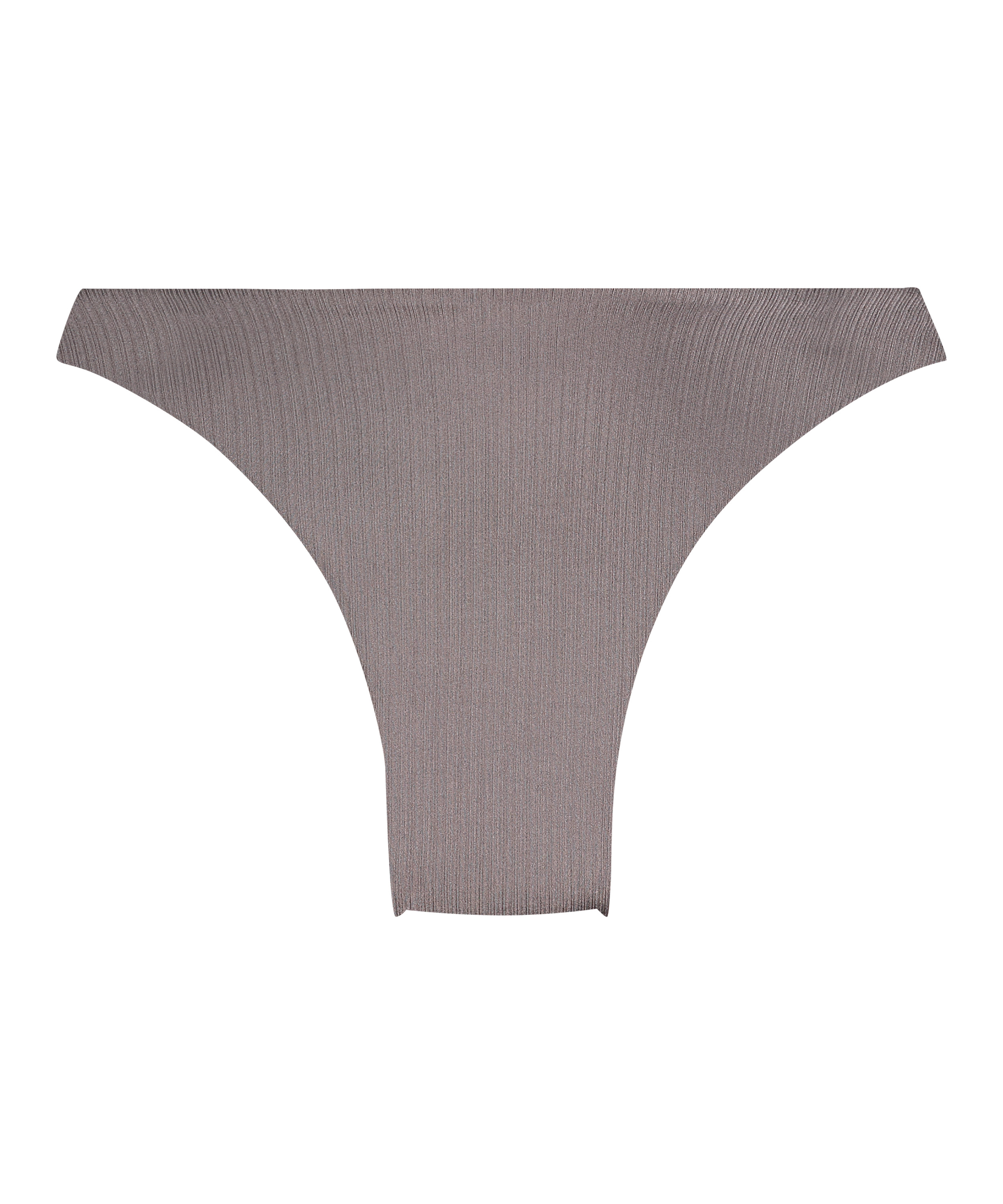 Luna High-Leg Bikini Bottoms, Gray, main