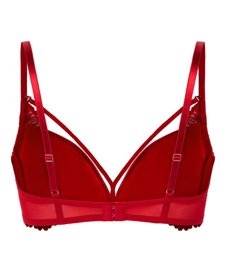 Whitney Padded Underwired Maximizer Bra, Red