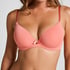Plunge Padded Underwired Bra, Pink