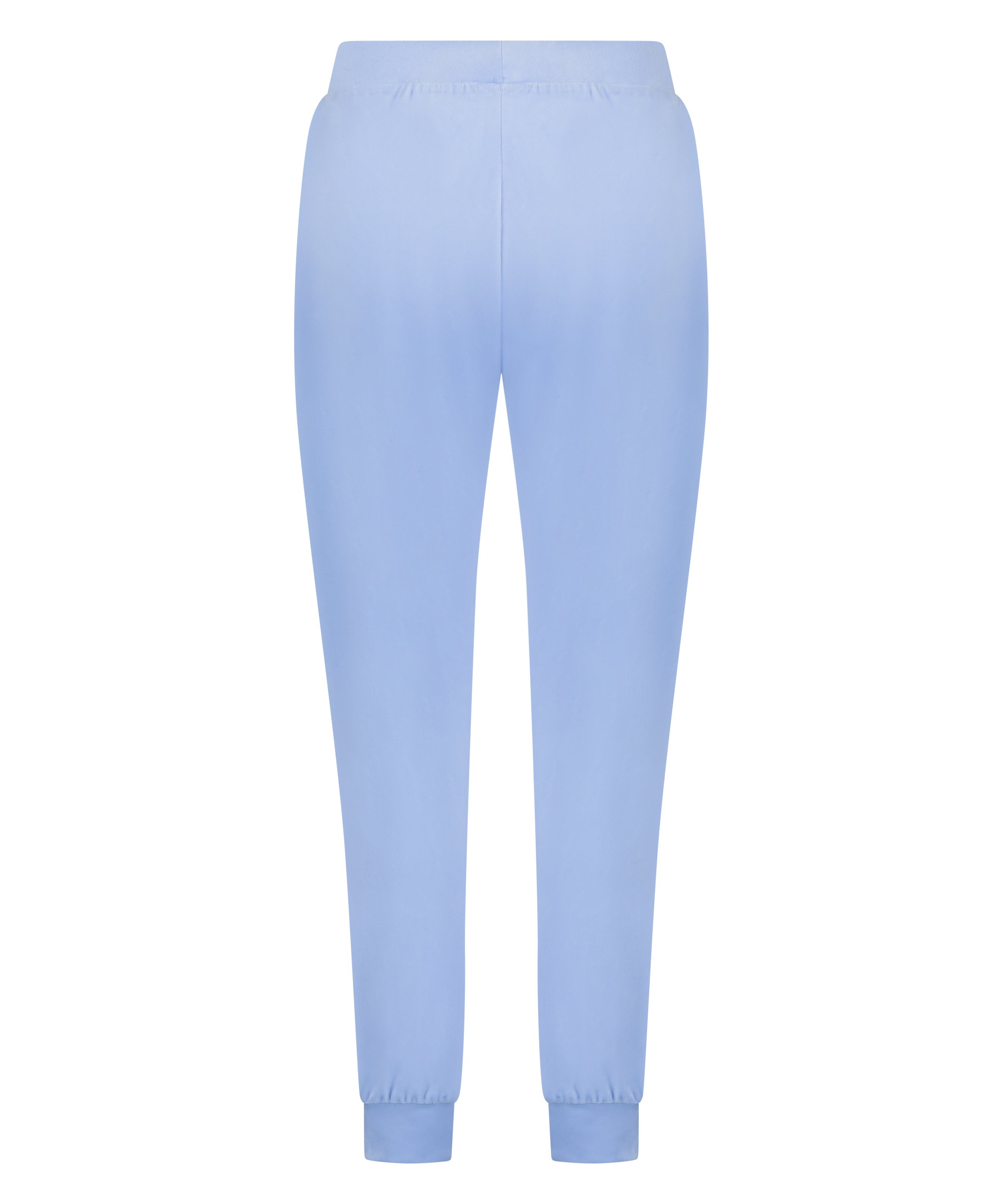 Velours Jogging Pants, Blue, main