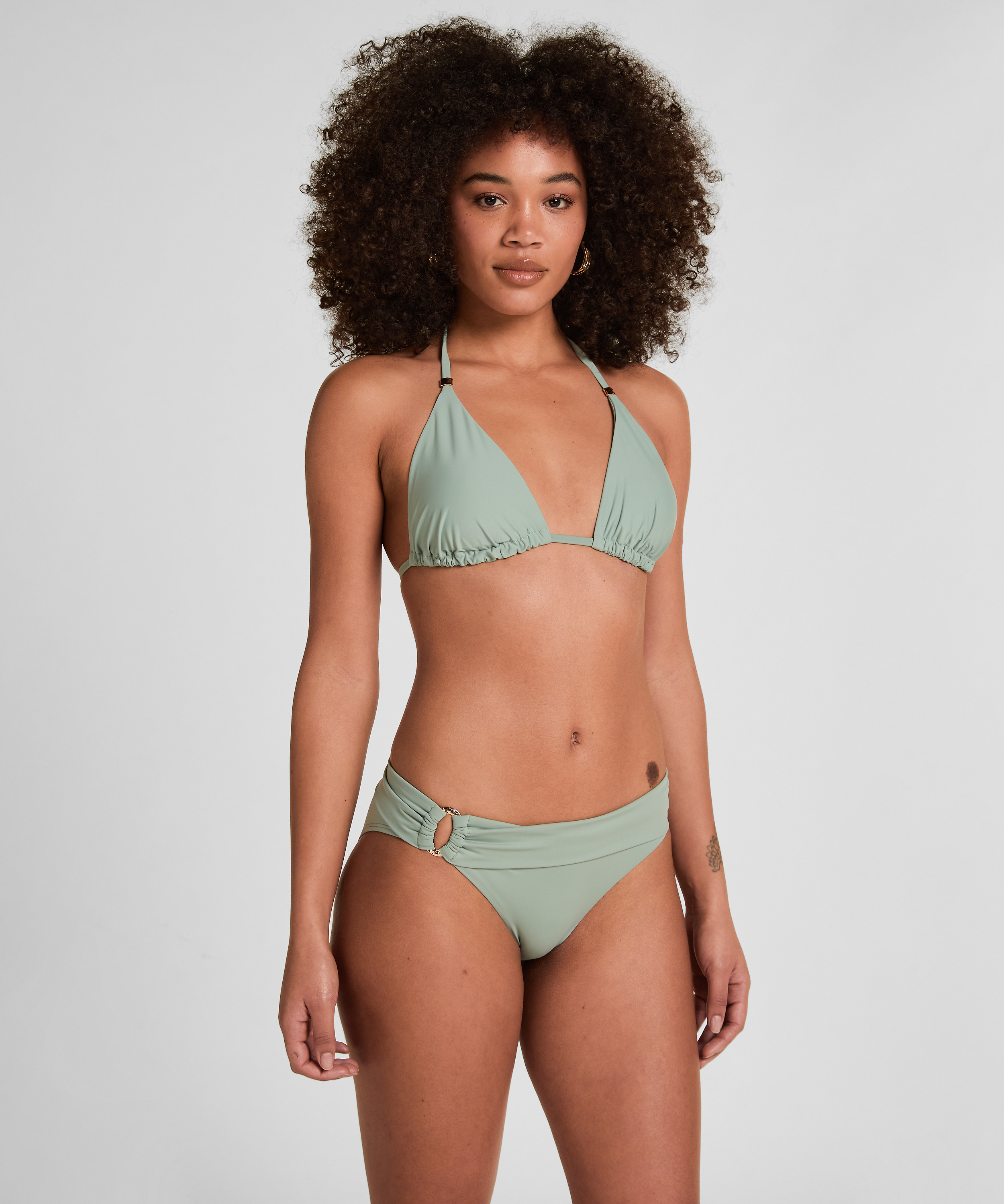 Triangle Bikini Top Luxe, Green, main