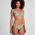 Triangle Bikini Top Luxe, Green