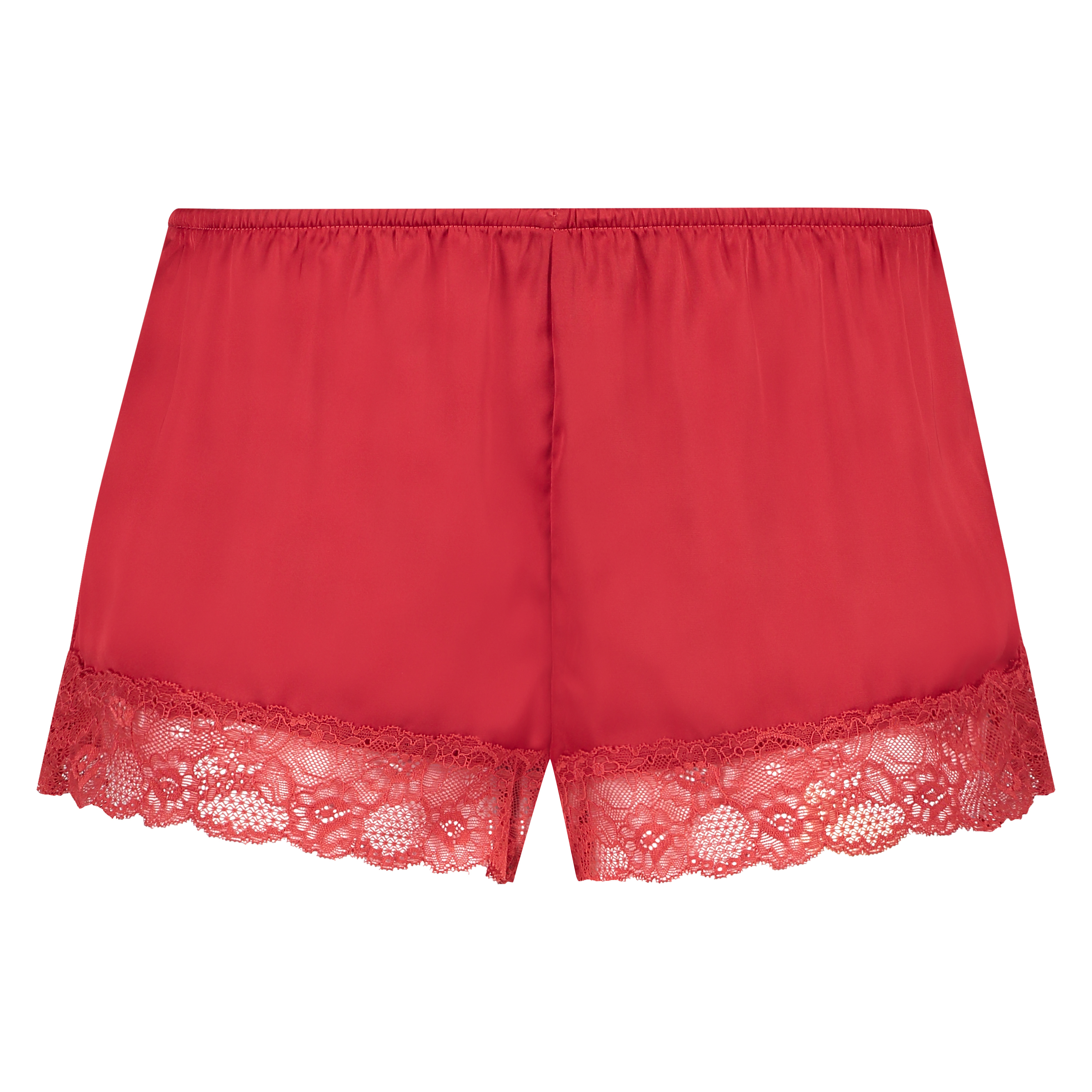 Satin pyjama shorts, Red, main