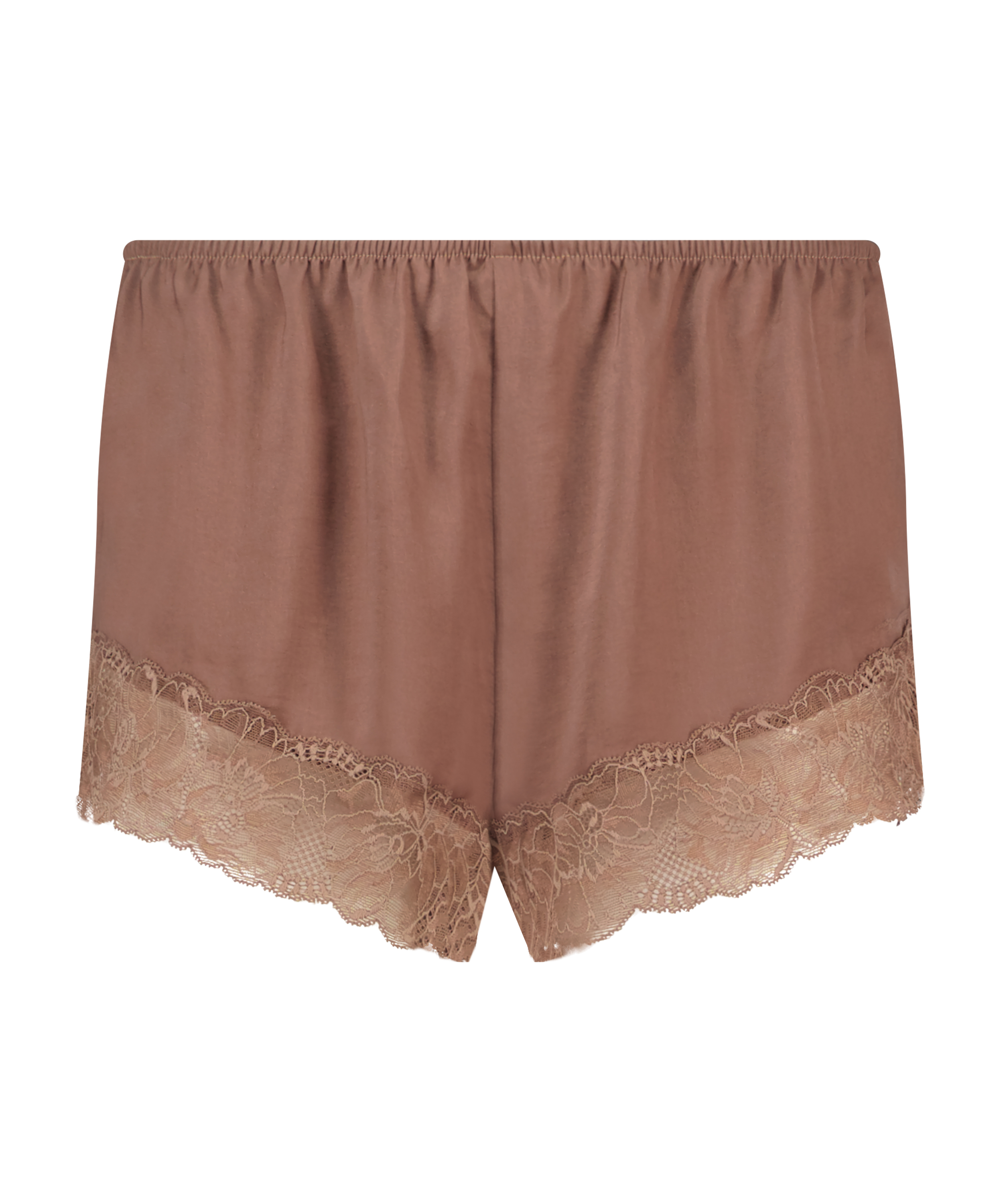 Satin Shorts, Brown, main