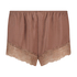 Satin Shorts, Brown
