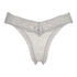 Cotton extra low thong, Gray