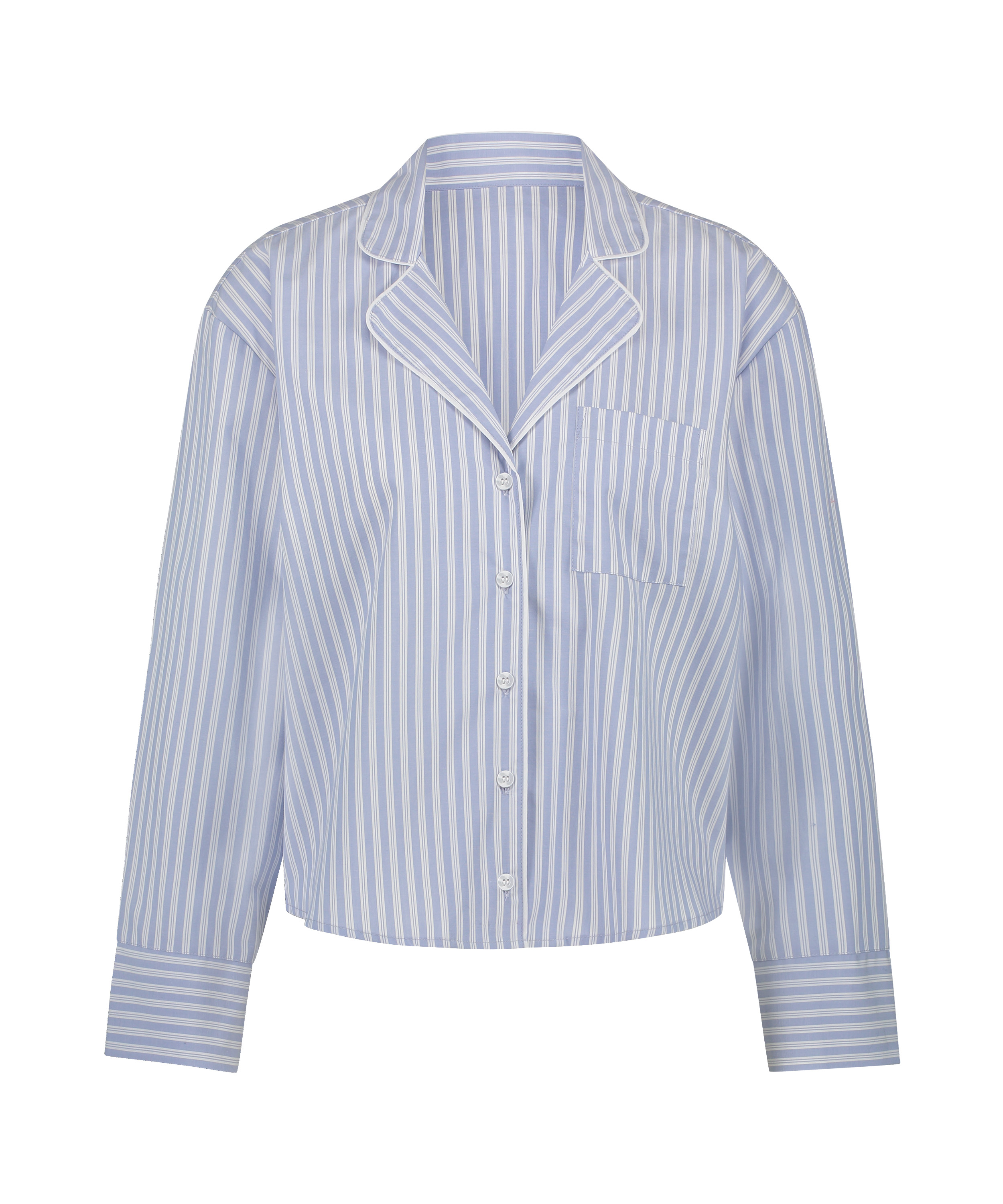 Long Sleeve Cotton Jacket, Blue, main