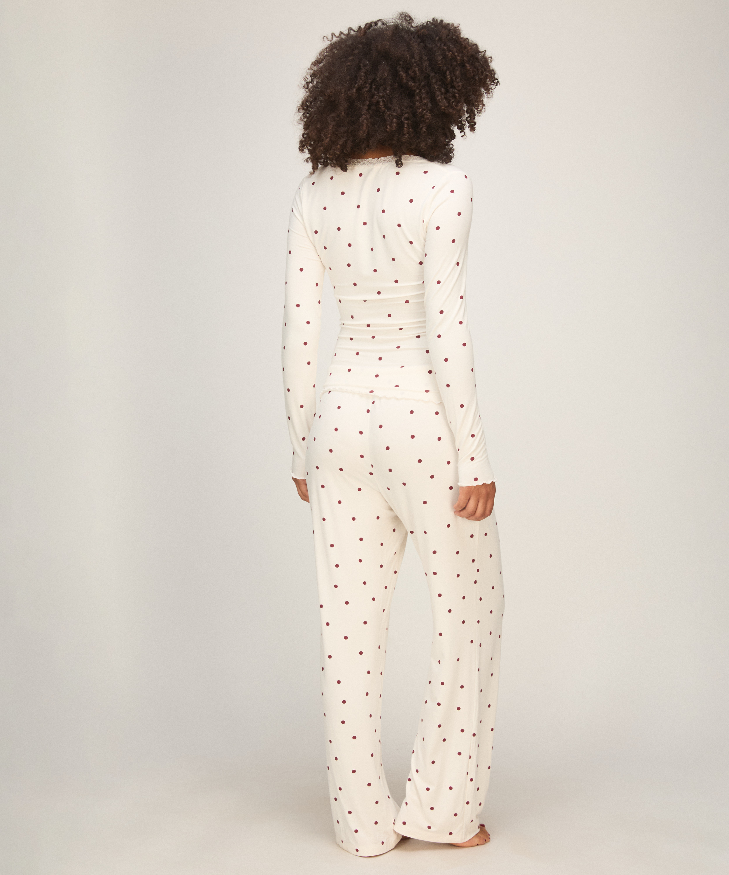 Top Lace Dot, White, main