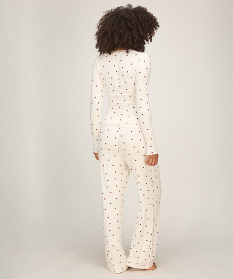 Top Lace Dot, White
