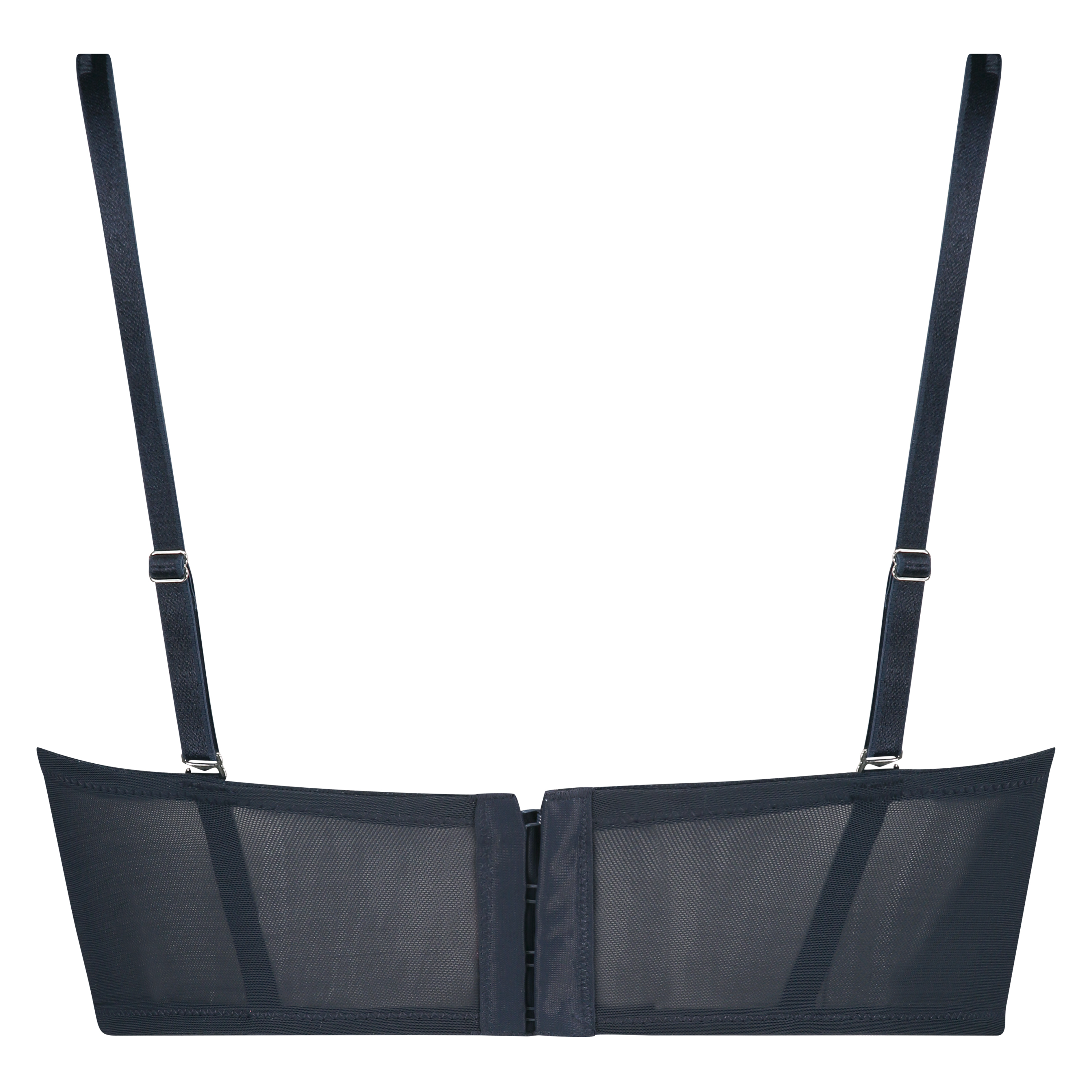 Amora Padded Longline Underwired Bra, Blue, main