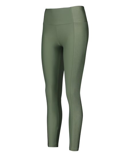 HKMX High waisted sports leggings Shine On, Green