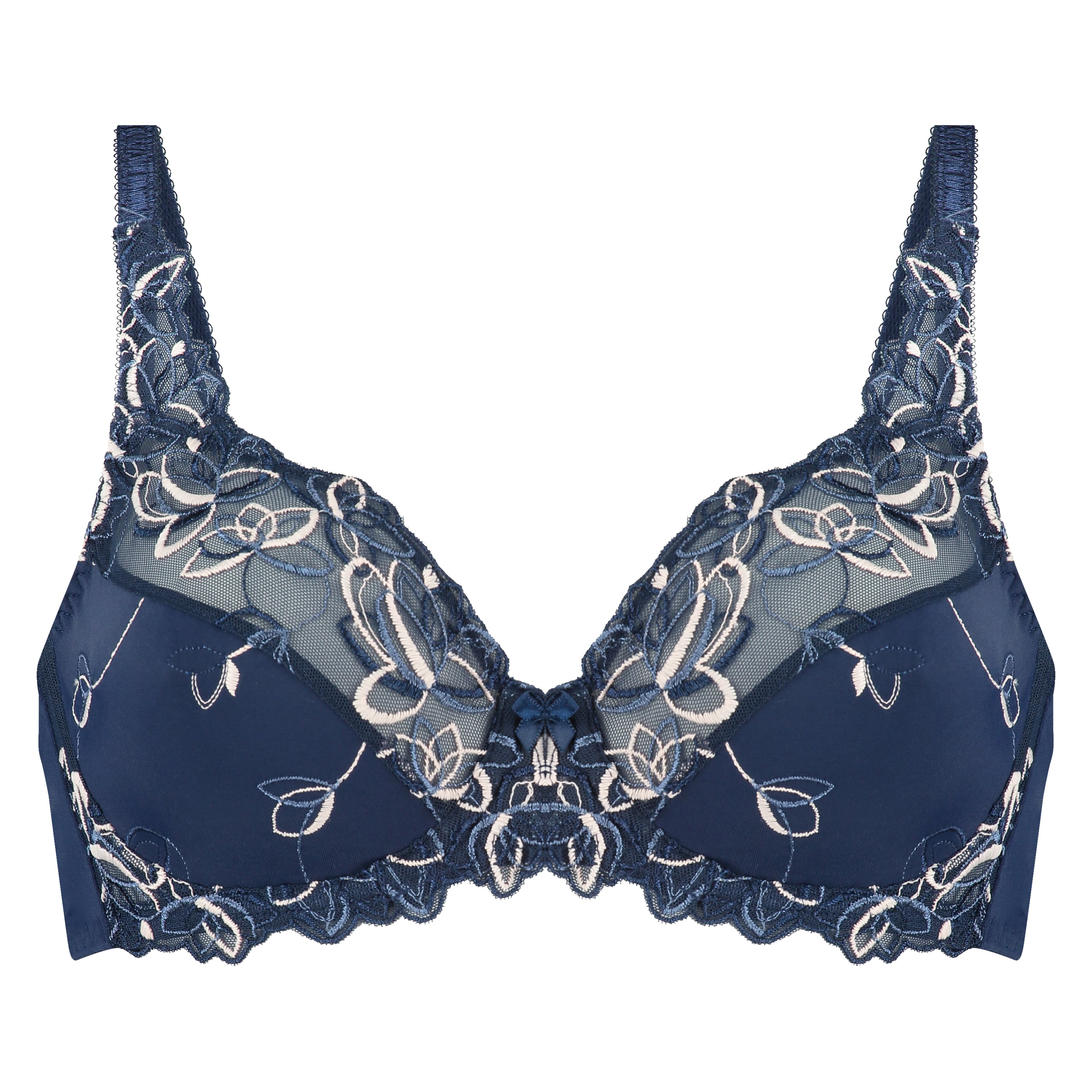 Diva Non-Padded Underwired Bra, Blue, main