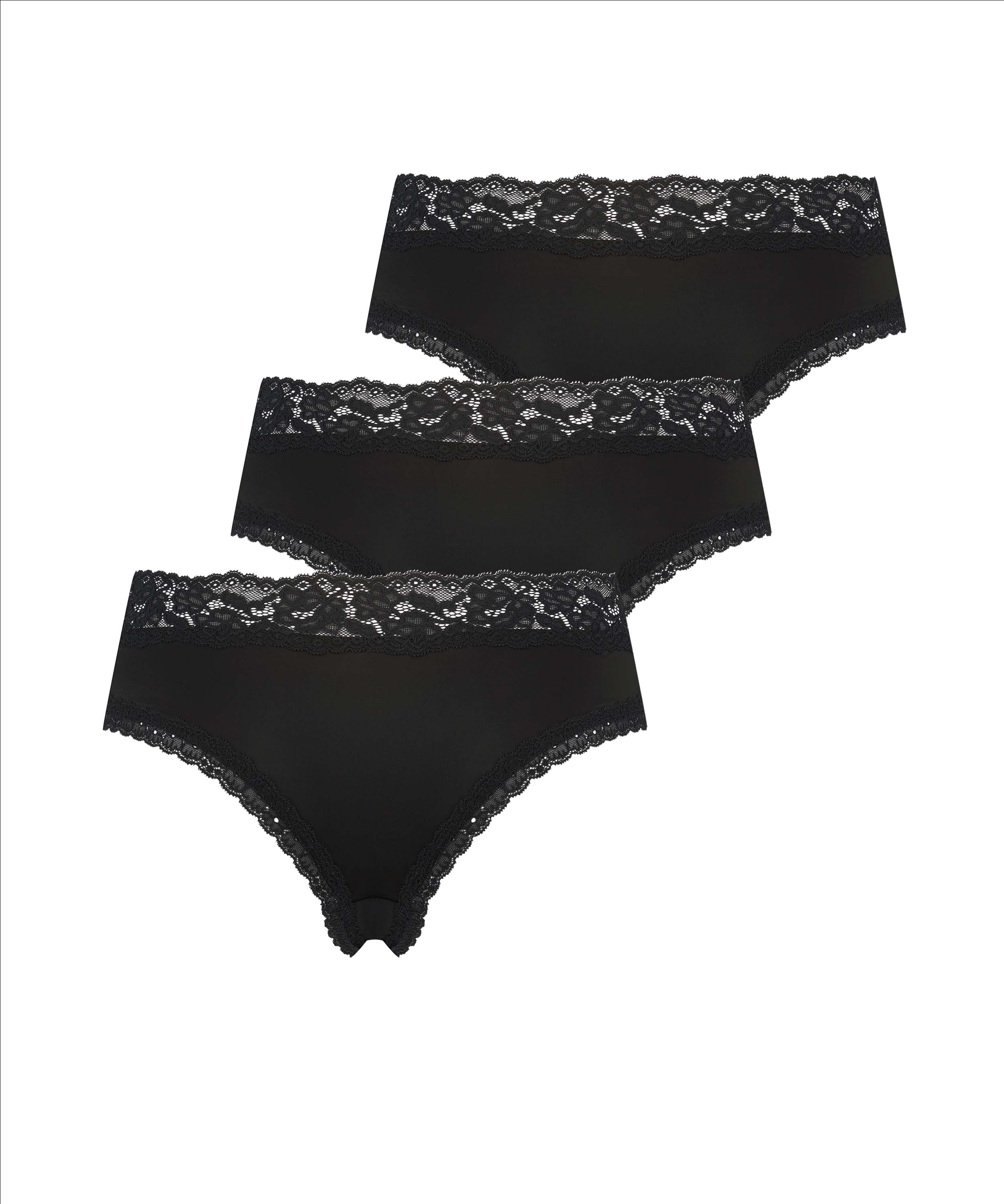 3-pack Dakota Brazilian Shorts, Black, main