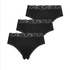 3-pack Dakota Brazilian Shorts, Black